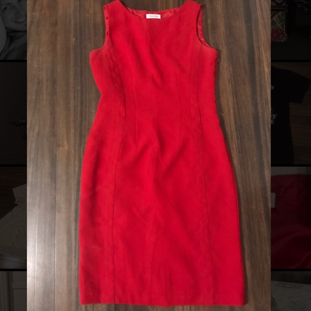 Red Calvin Klein Dress